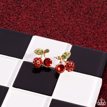 Load image into Gallery viewer, Paparazzi Jewelry Earrings Cherry Candidate - Gold