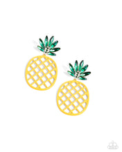 Load image into Gallery viewer, Paparazzi Jewelry Earrings Pineapple Passion - Yellow