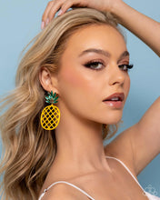 Load image into Gallery viewer, Paparazzi Jewelry Earrings Pineapple Passion - Yellow