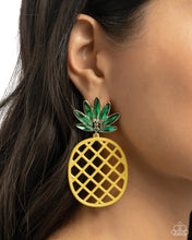 Load image into Gallery viewer, Paparazzi Jewelry Earrings Pineapple Passion - Yellow