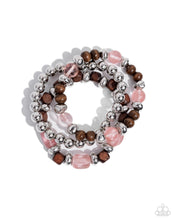 Load image into Gallery viewer, Paparazzi Jewelry Bracelet DIVERSIFIED Wood - Pink