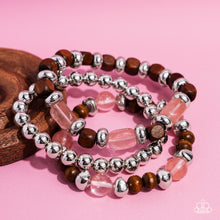Load image into Gallery viewer, Paparazzi Jewelry Bracelet DIVERSIFIED Wood - Pink