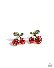 Load image into Gallery viewer, Paparazzi Jewelry Earrings Cherry Candidate - Gold
