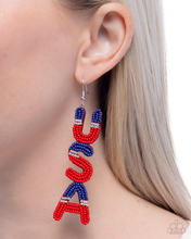 Load image into Gallery viewer, Paparazzi Jewelry Earrings Pampered Patriot - Multi