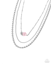 Load image into Gallery viewer, Paparazzi Jewelry Necklace Symmetrical Shimmer - Pink