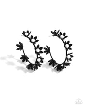 Load image into Gallery viewer, Paparazzi Jewelry Earrings Flower Vine - Black