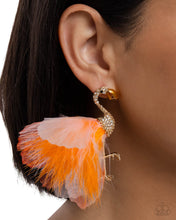 Load image into Gallery viewer, Paparazzi Jewelry Earrings Feathered Flamingo
