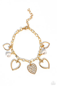 Paparazzi Jewelry Bracelet GLOW Your Heart - Gold