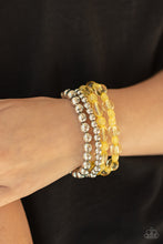 Load image into Gallery viewer, Paparazzi Jewelry Bracelet Delightfully Disco - Yellow