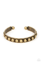 Load image into Gallery viewer, Paparazzi Jewelry Bracelet Clear as STUD - Brass