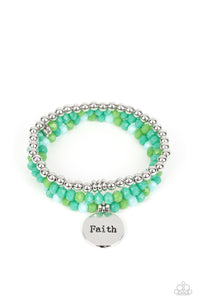 Paparazzi Jewelry Bracelet Fashionable Faith - Green