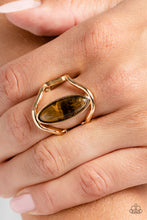 Load image into Gallery viewer, Paparazzi Jewelry Ring Spartan Stone - Brown