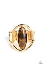Load image into Gallery viewer, Paparazzi Jewelry Ring Spartan Stone - Brown