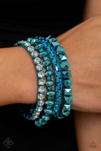 Load image into Gallery viewer, Paparazzi Jewelry Bracelet Punk Pattern - Blue