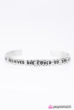 Load image into Gallery viewer, Paparazzi Jewelry Bracelet She Believed She Could - Silver