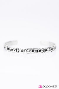 Paparazzi Jewelry Bracelet She Believed She Could - Silver