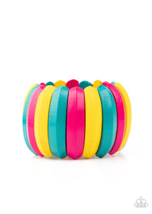 Paparazzi Jewelry Wooden Colorfully Congo - Multi