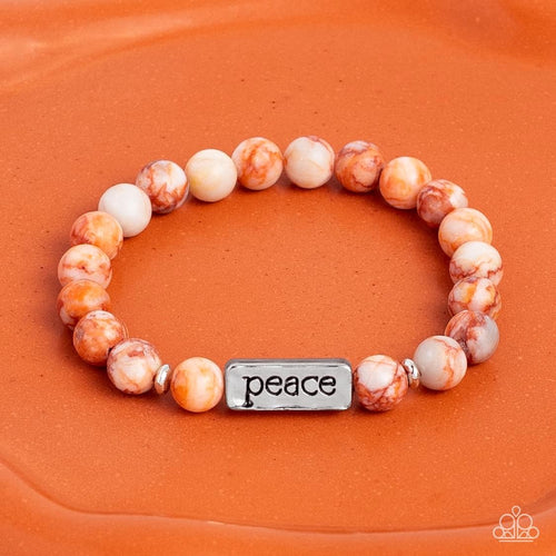 Paparazzi Jewelry Bracelet Serene Season - Orange