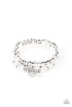 Load image into Gallery viewer, Paparazzi Jewelry Bracelet Glacial Glimmer - White