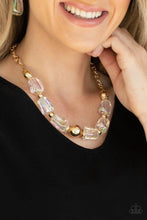 Load image into Gallery viewer, Paparazzi Jewelry Necklace Iridescently Ice Queen - Gold