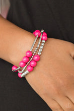 Load image into Gallery viewer, Paparazzi Jewelry Bracelet New Adventures - Pink