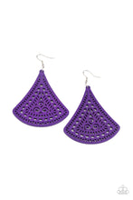 Load image into Gallery viewer, Paparazzi Jewelry Wooden FAN to FAN - Purple