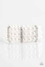 Load image into Gallery viewer, Paparazzi Jewelry Bracelet Put On Your GLAM Face - White