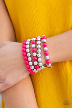 Load image into Gallery viewer, Paparazzi Jewelry Necklace & Bracelet Miss Pop-YOU-larity - Pink