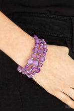 Load image into Gallery viewer, Paparazzi Jewelry Bracelet Girly Girl Glimmer - Purple