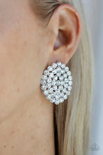 Load image into Gallery viewer, Paparazzi Exclusive Earrings Drama School Dropout - White