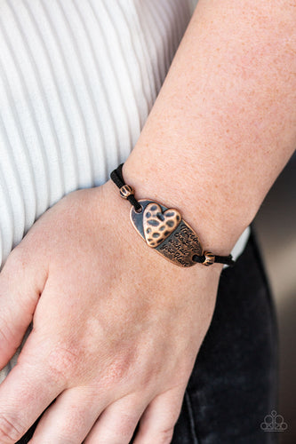 Paparazzi Jewelry Bracelet A Full Heart - Copper