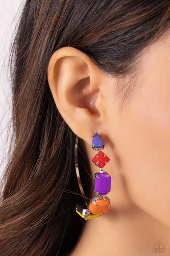 Paparazzi Jewelry Earrings Geometric Gamer