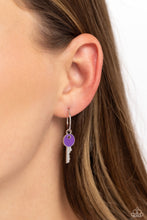 Load image into Gallery viewer, Paparazzi Jewelry Earrings Key Performance - Purple