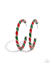 Load image into Gallery viewer, Paparazzi Jewelry Earrings Candy Cane Lane