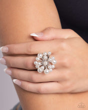 Load image into Gallery viewer, Paparazzi Jewelry Ring Bubbly Beau - White