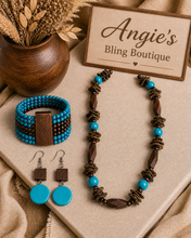 Load image into Gallery viewer, Paparazzi Jewelry Necklace  &amp; Earrings Cozumel Coast - Blue