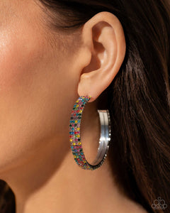 Paparazzi Jewelry Earrings Stacked Symmetry