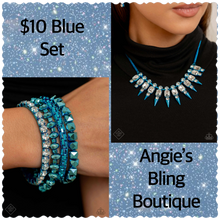 Load image into Gallery viewer, Paparazzi Jewelry Necklace-Bracelet-Earrings Punk Passion - Blue