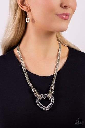Paparazzi Jewelry Earrings Lead with Your Heart