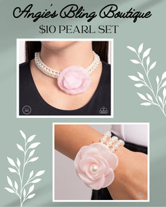 Paparazzi Jewelry Necklace Radiant Rosette - Pink