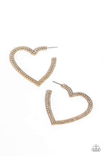 Load image into Gallery viewer, Paparazzi Jewelry Earrings Sweetheart Sequence - Gold