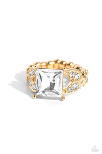 Paparazzi Jewelry Ring Deluxe Drama - Gold