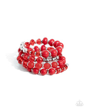Load image into Gallery viewer, Paparazzi Jewelry Bracelet Colorful Charade - Red