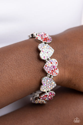 Paparazzi Jewelry Bracelet Headliner Heart - Multi