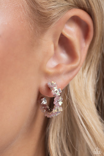 Paparazzi Jewelry Earrings Floral Focus - Pink