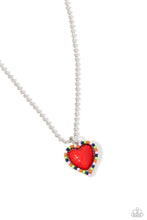 Load image into Gallery viewer, Paparazzi Jewelry Necklace Romantic Ragtime - Red