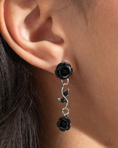 Paparazzi Jewerly Necklace ROSE Without Saying/Earrings Led by the ROSE - Black