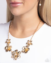 Load image into Gallery viewer, Paparazzi Jewelry Necklace FLOWER Move - Gold
