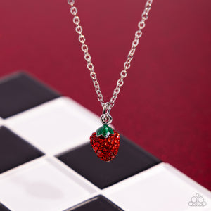 Paparazzi Jewelry Necklace Strawberry Style - Red