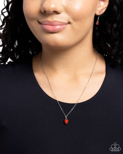 Paparazzi Jewelry Necklace Strawberry Style - Red